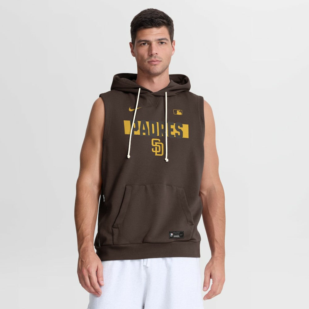 San Diego Padres Nike Authentic Collection Standard Issue Dri-FIT Sleeveless Hoodie - MLB