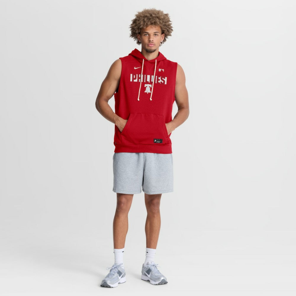 Philadelphia Phillies Nike Authentic Collection Standard Issue Dri-FIT Sleeveless Hoodie - MLB