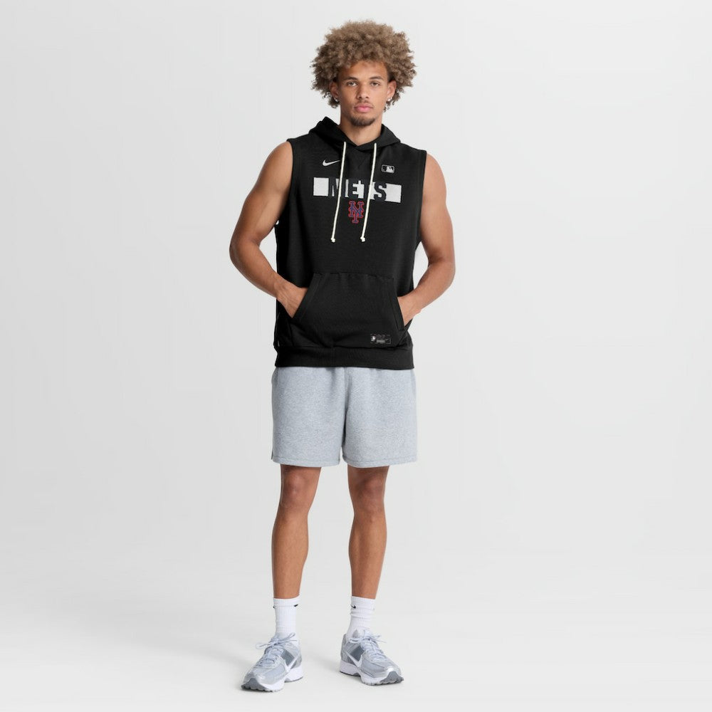 New York Mets Nike Authentic Collection Standard Issue Dri-FIT Sleeveless Hoodie - MLB