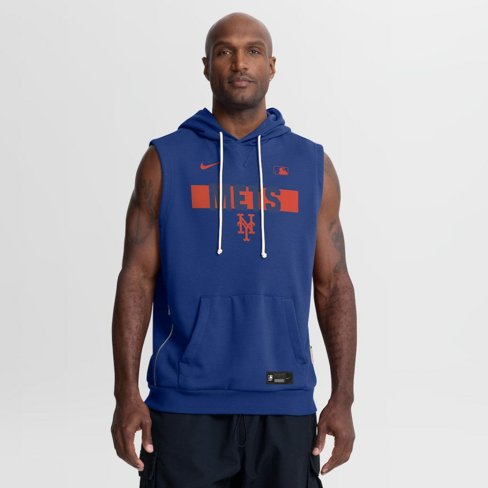 New York Mets Nike Authentic Collection Standard Issue Dri-FIT Sleeveless Hoodie - MLB