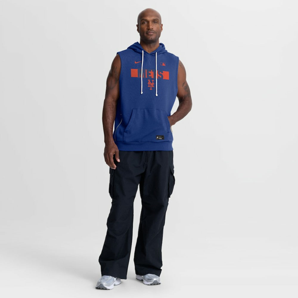 New York Mets Nike Authentic Collection Standard Issue Dri-FIT Sleeveless Hoodie - MLB