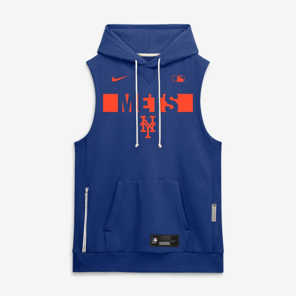 New York Mets Nike Authentic Collection Standard Issue Dri-FIT Sleeveless Hoodie - MLB