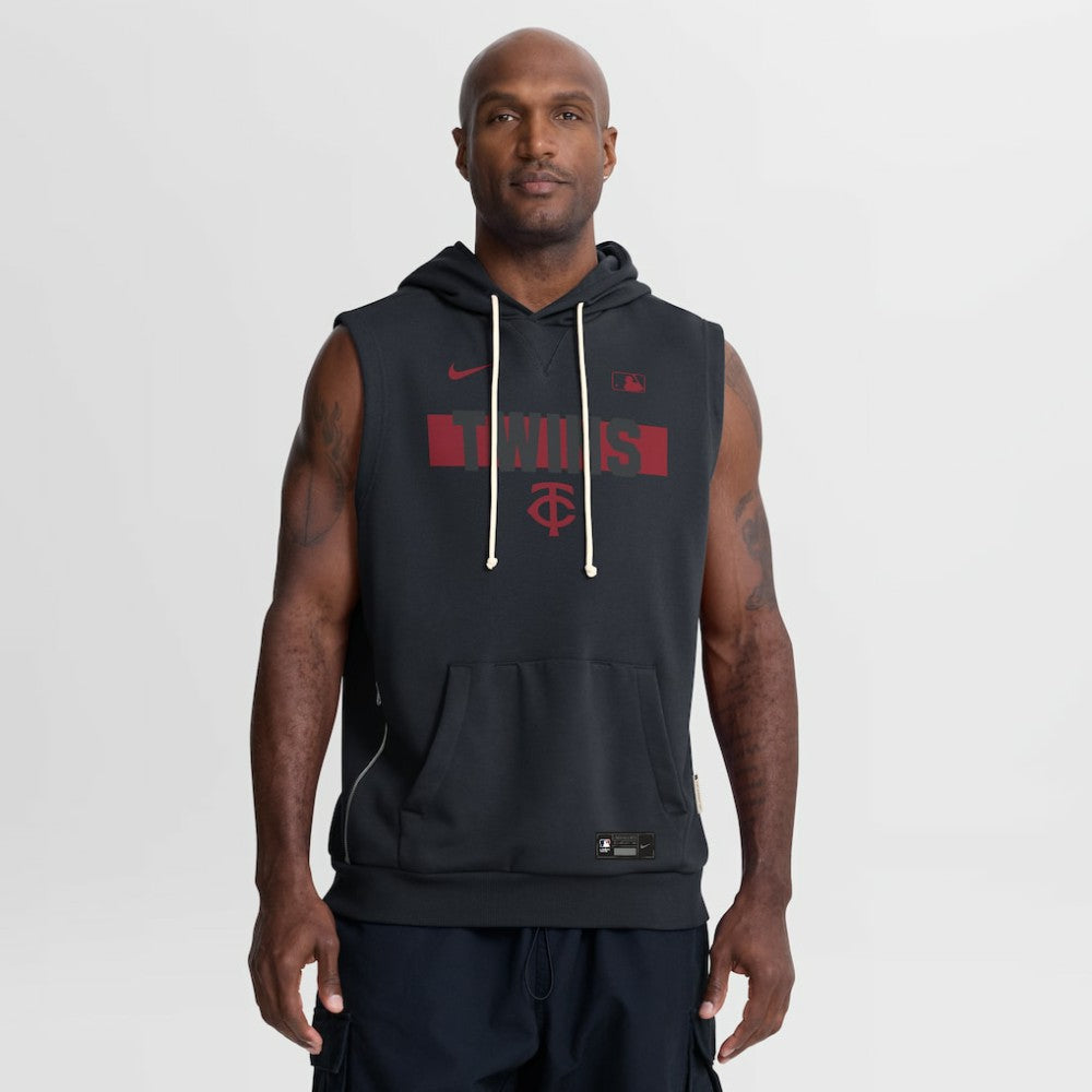 Minnesota Twins Nike Authentic Collection Standard Issue Dri-FIT Sleeveless Hoodie - MLB