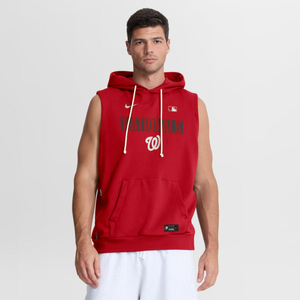 Washington Nationals Nike Authentic Collection Standard Issue Dri-FIT Sleeveless Hoodie - MLB
