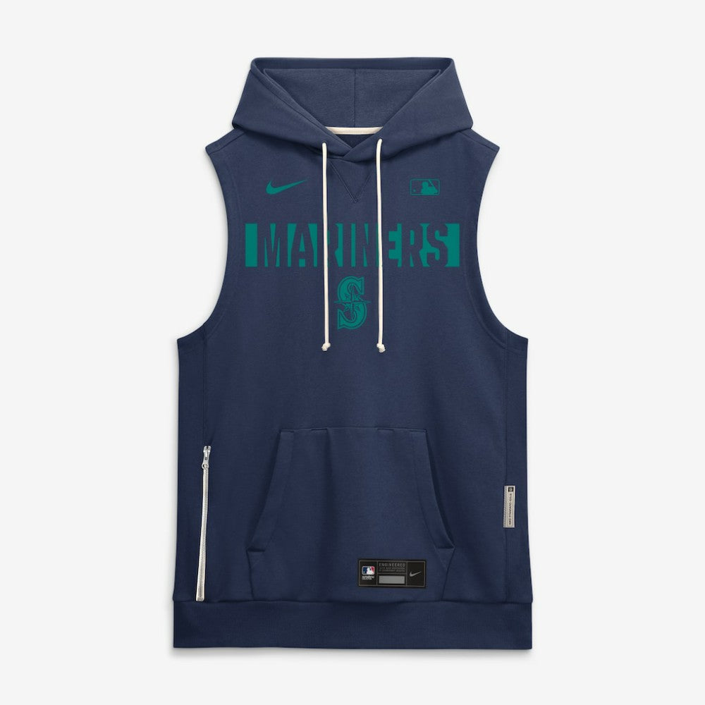 Seattle Mariners Nike Authentic Collection Standard Issue Dri-FIT Sleeveless Hoodie - MLB