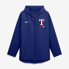 Texas Rangers Nike Authentic Collection Raglan Therma-FIT Full-Zip Hooded Jacket - MLB
