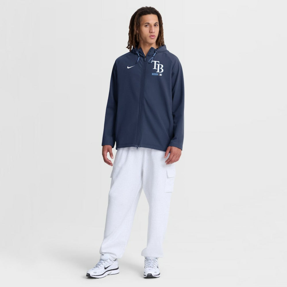 Tampa Bay Rays Nike Authentic Collection Raglan Therma-FIT Full-Zip Hooded Jacket - MLB