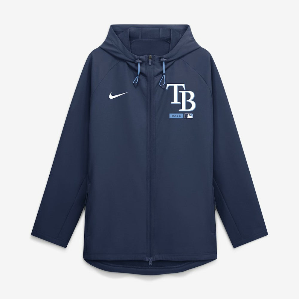 Tampa Bay Rays Nike Authentic Collection Raglan Therma-FIT Full-Zip Hooded Jacket - MLB
