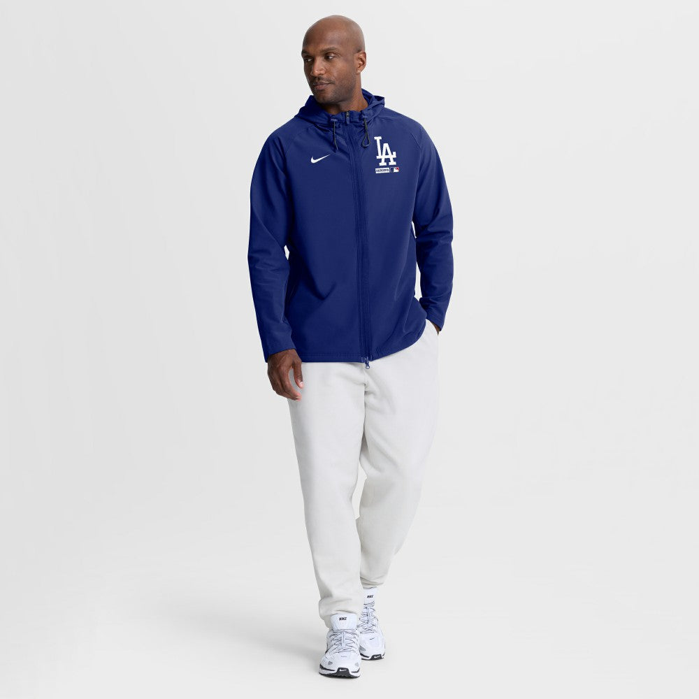 Los Angeles Dodgers Nike Authentic Collection Raglan Therma-FIT Full-Zip Hooded Jacket - MLB