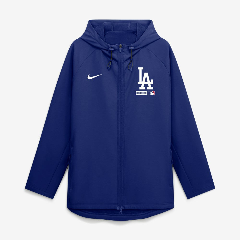 Los Angeles Dodgers Nike Authentic Collection Raglan Therma-FIT Full-Zip Hooded Jacket - MLB
