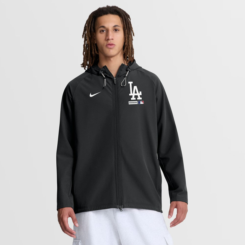 Los Angeles Dodgers Nike Authentic Collection Raglan Therma-FIT Full-Zip Hooded Jacket - MLB