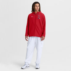 Los Angeles Angels Nike Authentic Collection Raglan Therma-FIT Full-Zip Hooded Jacket - MLB