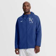 Kansas City Royals Nike Authentic Collection Raglan Therma-FIT Full-Zip Hooded Jacket - MLB