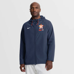 Houston Astros Nike Authentic Collection Raglan Therma-FIT Full-Zip Hooded Jacket - MLB