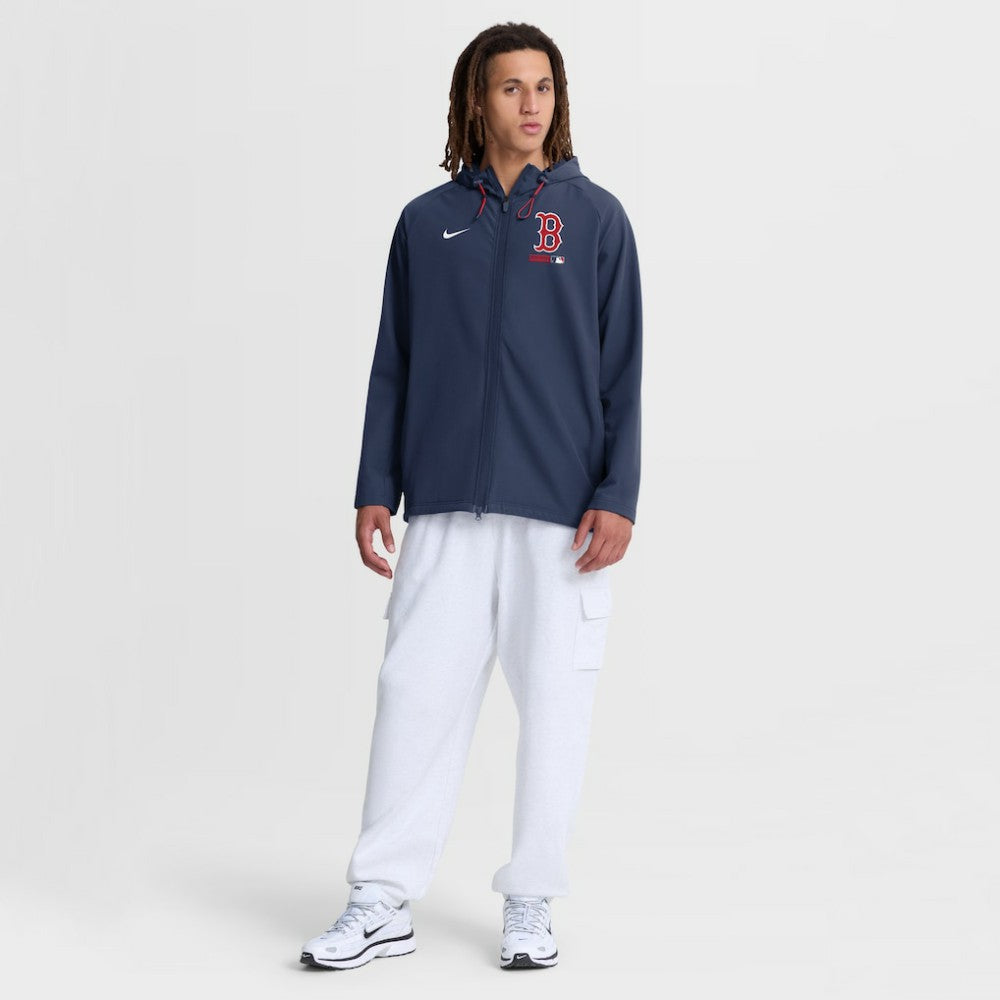 Boston Red Sox Nike Authentic Collection Raglan Therma-FIT Full-Zip Hooded Jacket - MLB
