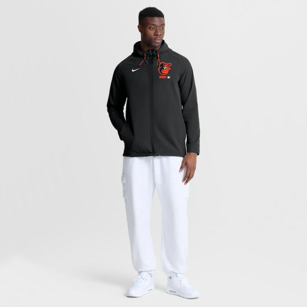 Baltimore Orioles Nike Authentic Collection Raglan Therma-FIT Full-Zip Hooded Jacket - MLB
