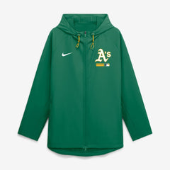 Athletics Nike Authentic Collection Raglan Therma-FIT Full-Zip Hooded Jacket - MLB