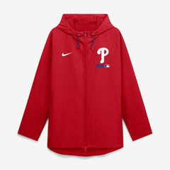 Philadelphia Phillies Nike Authentic Collection Raglan Therma-FIT Full-Zip Hooded Jacket - MLB