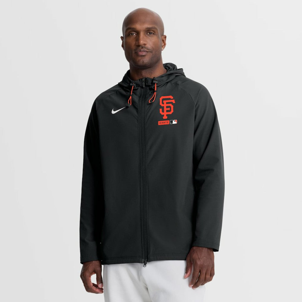 San Francisco Giants Nike Authentic Collection Raglan Therma-FIT Full-Zip Hooded Jacket - MLB