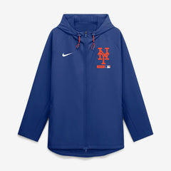 New York Mets Nike Authentic Collection Raglan Therma-FIT Full-Zip Hooded Jacket - MLB