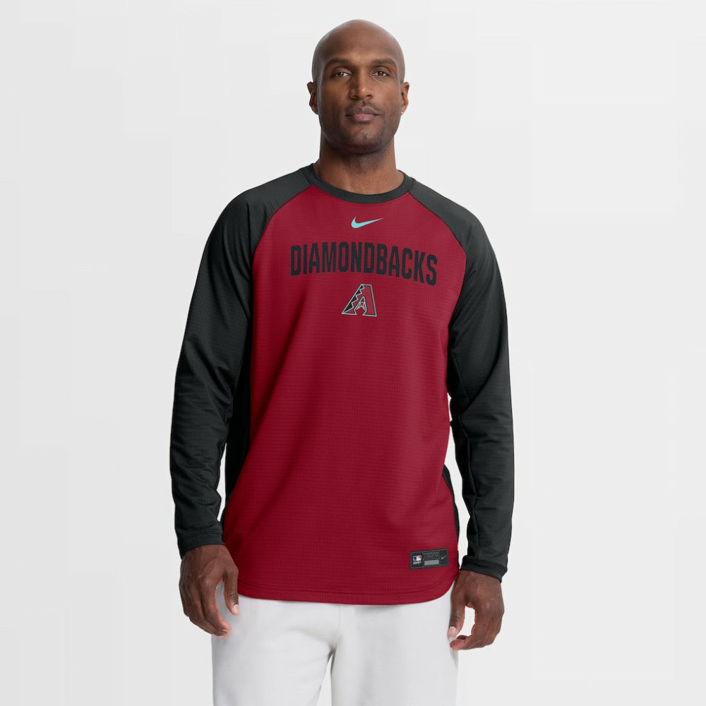 Arizona Diamondbacks Nike Authentic Collection Raglan Dri-FIT Sweatshirt - MLB