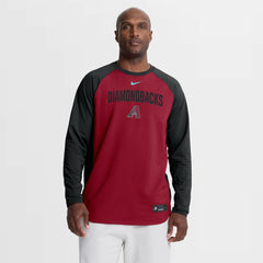 Arizona Diamondbacks Nike Authentic Collection Raglan Dri-FIT Sweatshirt - MLB