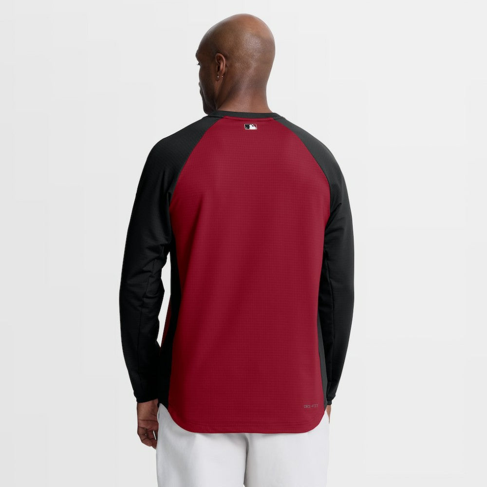 Arizona Diamondbacks Nike Authentic Collection Raglan Dri-FIT Sweatshirt - MLB