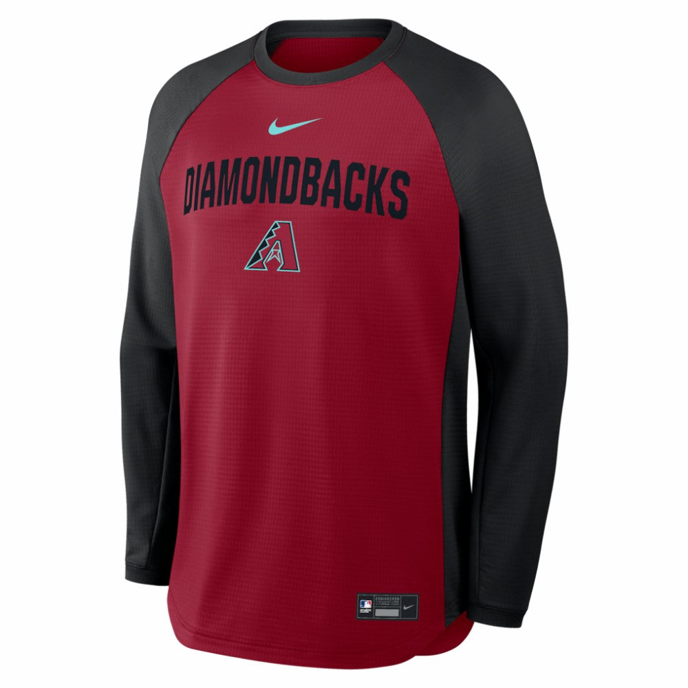 Arizona Diamondbacks Nike Authentic Collection Raglan Dri-FIT Sweatshirt - MLB