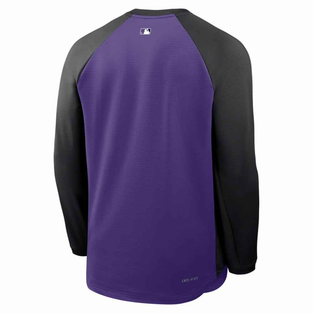 Colorado Rockies Nike Authentic Collection Raglan Dri-FIT Sweatshirt - MLB
