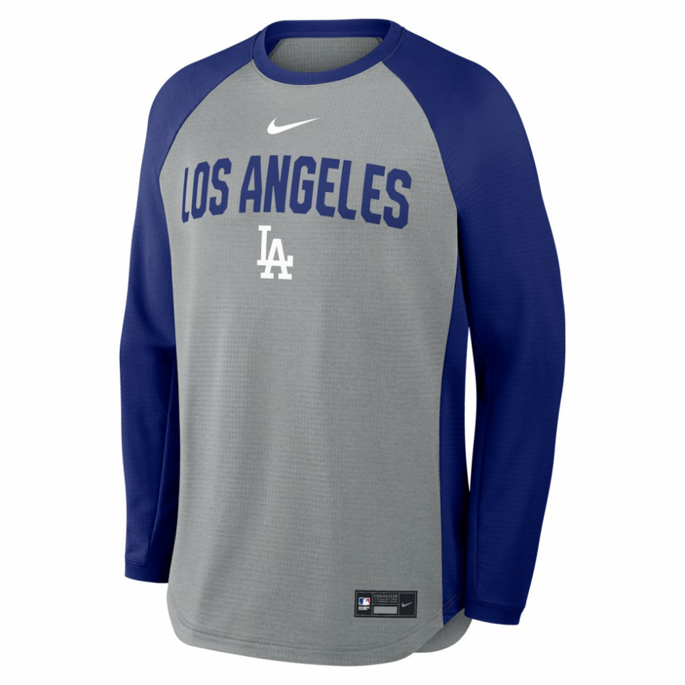 Los Angeles Dodgers Nike Authentic Collection Raglan Dri-FIT Sweatshirt - MLB