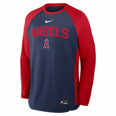 Los Angeles Angels Nike Authentic Collection Raglan Dri-FIT Sweatshirt - MLB