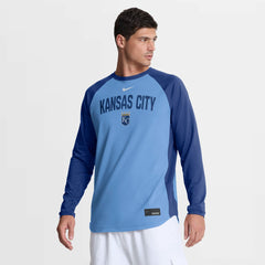 Kansas City Royals Nike Authentic Collection Raglan Dri-FIT Sweatshirt - MLB