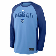 Kansas City Royals Nike Authentic Collection Raglan Dri-FIT Sweatshirt - MLB