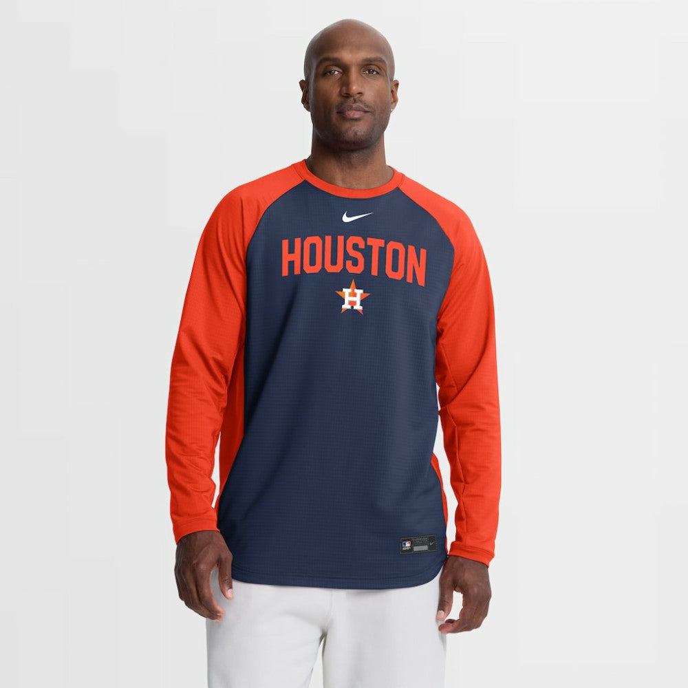 Houston Astros Nike Authentic Collection Raglan Dri-FIT Sweatshirt - MLB
