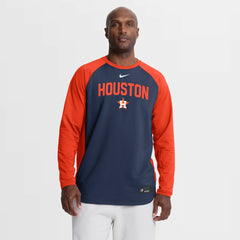 Houston Astros Nike Authentic Collection Raglan Dri-FIT Sweatshirt - MLB
