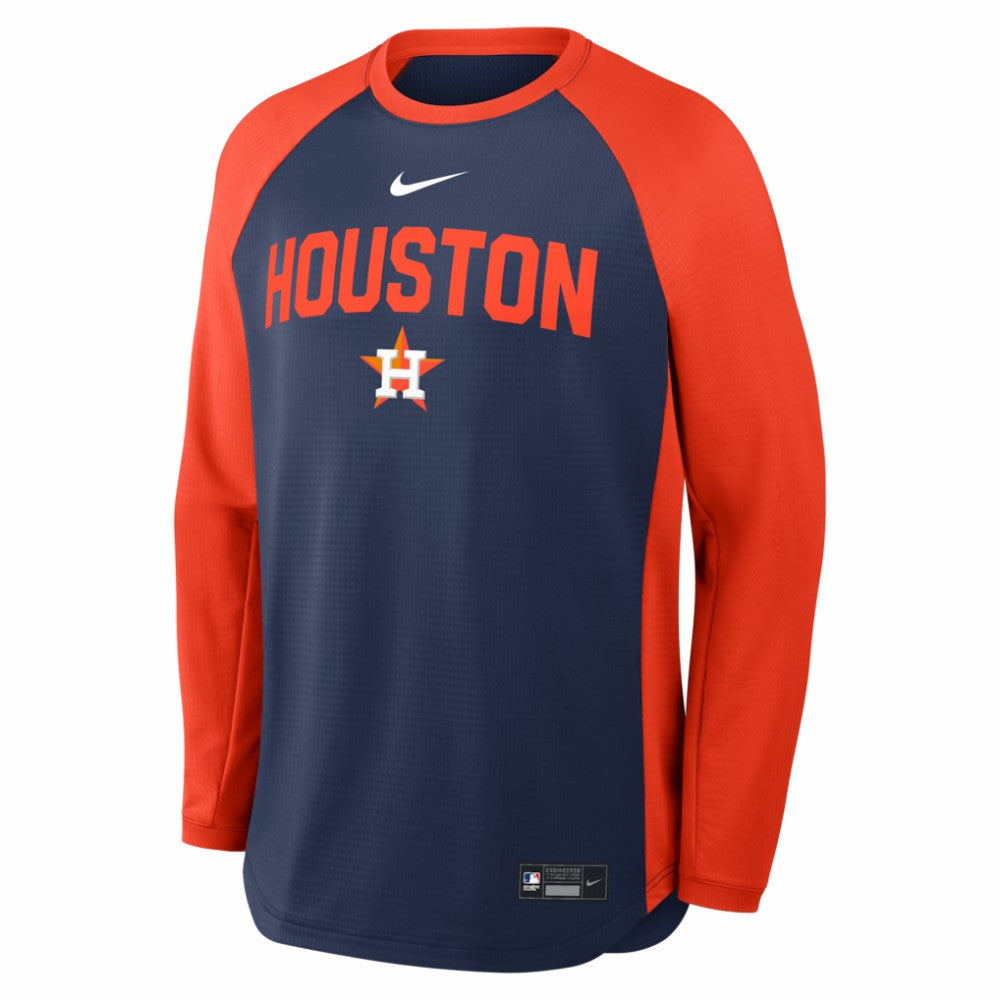 Houston Astros Nike Authentic Collection Raglan Dri-FIT Sweatshirt - MLB