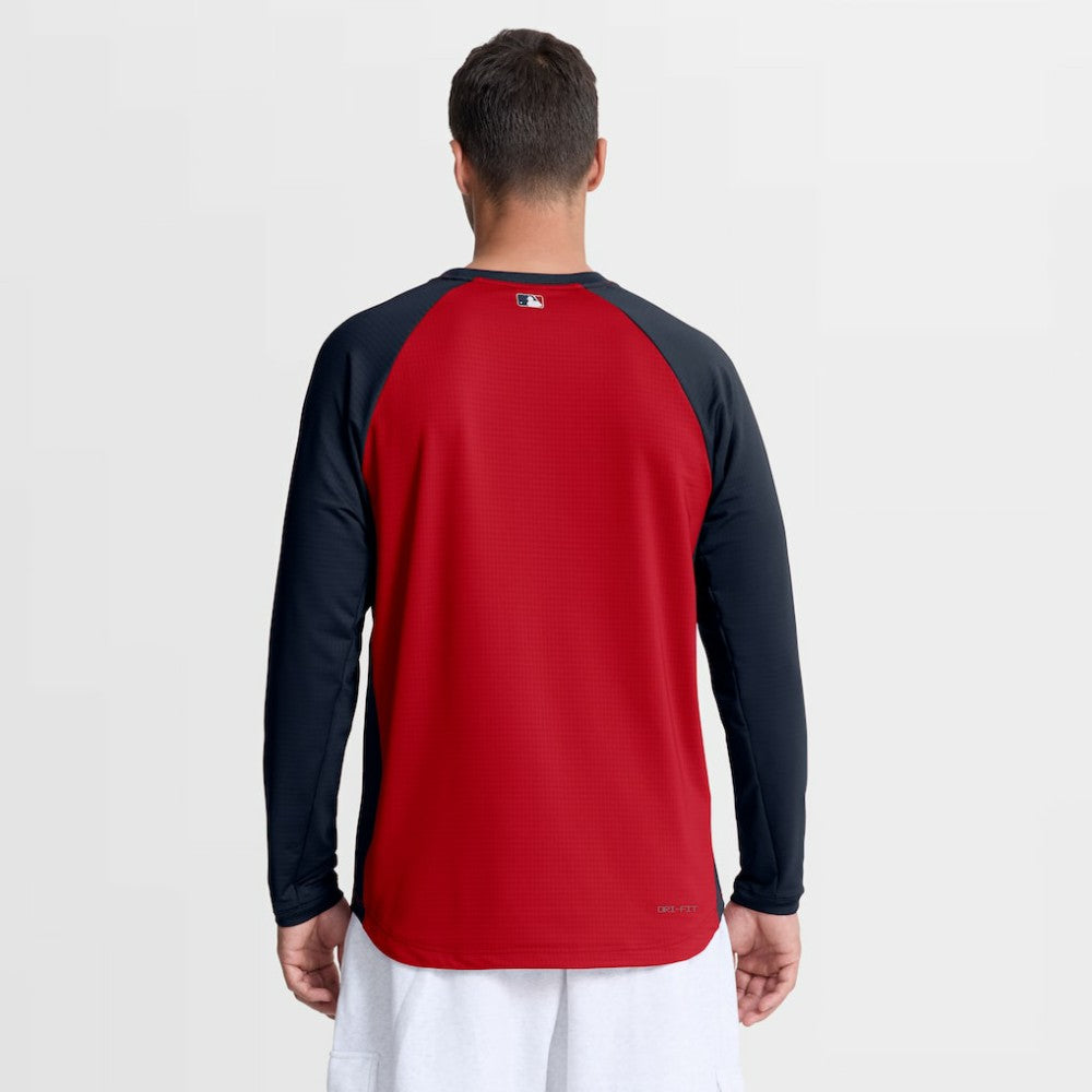 Atlanta Braves Nike Authentic Collection Raglan Dri-FIT Sweatshirt - MLB