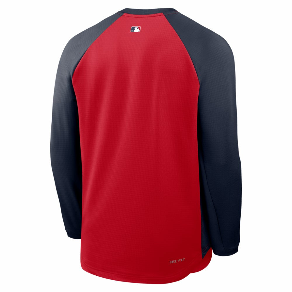 Atlanta Braves Nike Authentic Collection Raglan Dri-FIT Sweatshirt - MLB