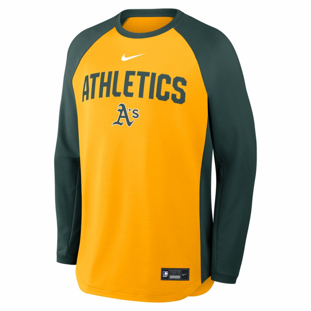 Athletics Nike Authentic Collection Raglan Dri-FIT Sweatshirt - MLB