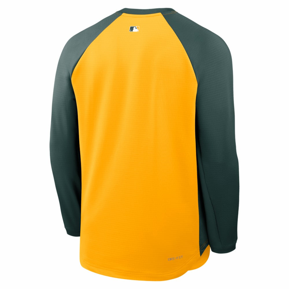 Athletics Nike Authentic Collection Raglan Dri-FIT Sweatshirt - MLB