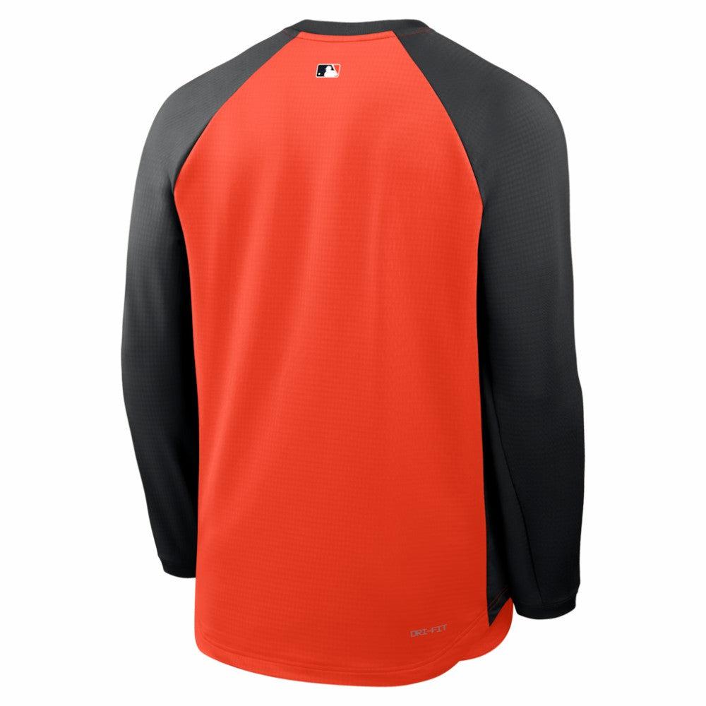 Baltimore Orioles Nike Authentic Collection Raglan Dri-FIT Sweatshirt - MLB