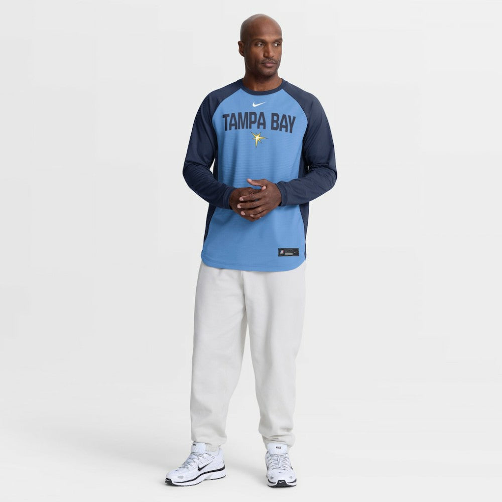 Tampa Bay Rays Nike Authentic Collection Raglan Dri-FIT Sweatshirt - MLB