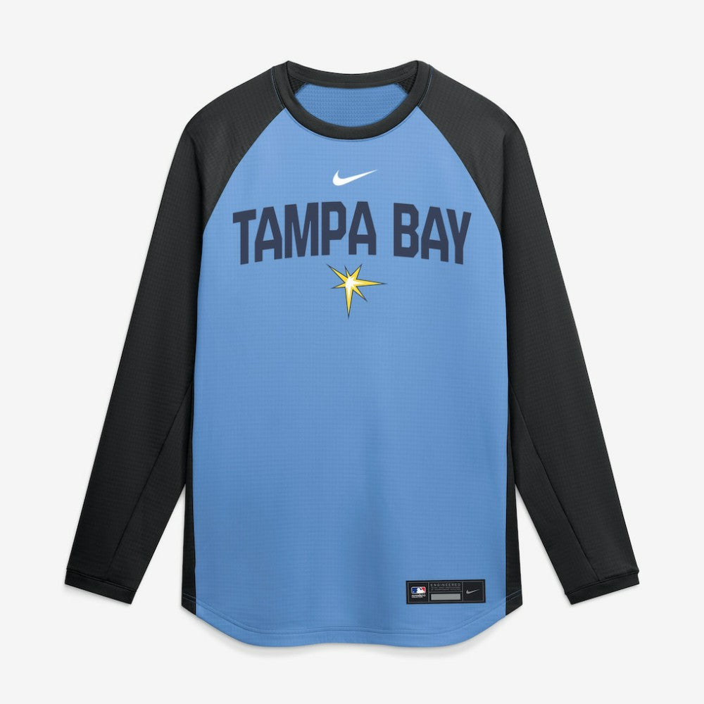 Tampa Bay Rays Nike Authentic Collection Raglan Dri-FIT Sweatshirt - MLB