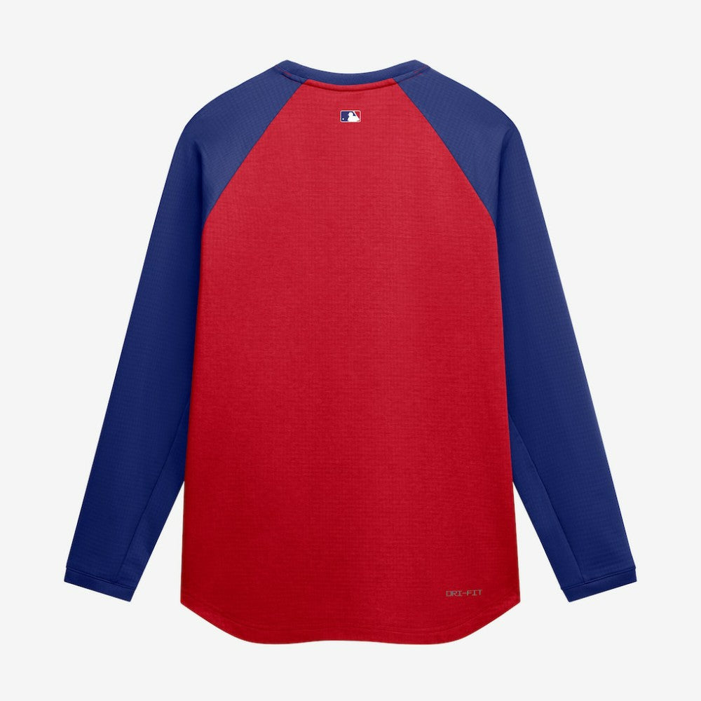 Texas Rangers Nike Authentic Collection Raglan Dri-FIT Sweatshirt - MLB