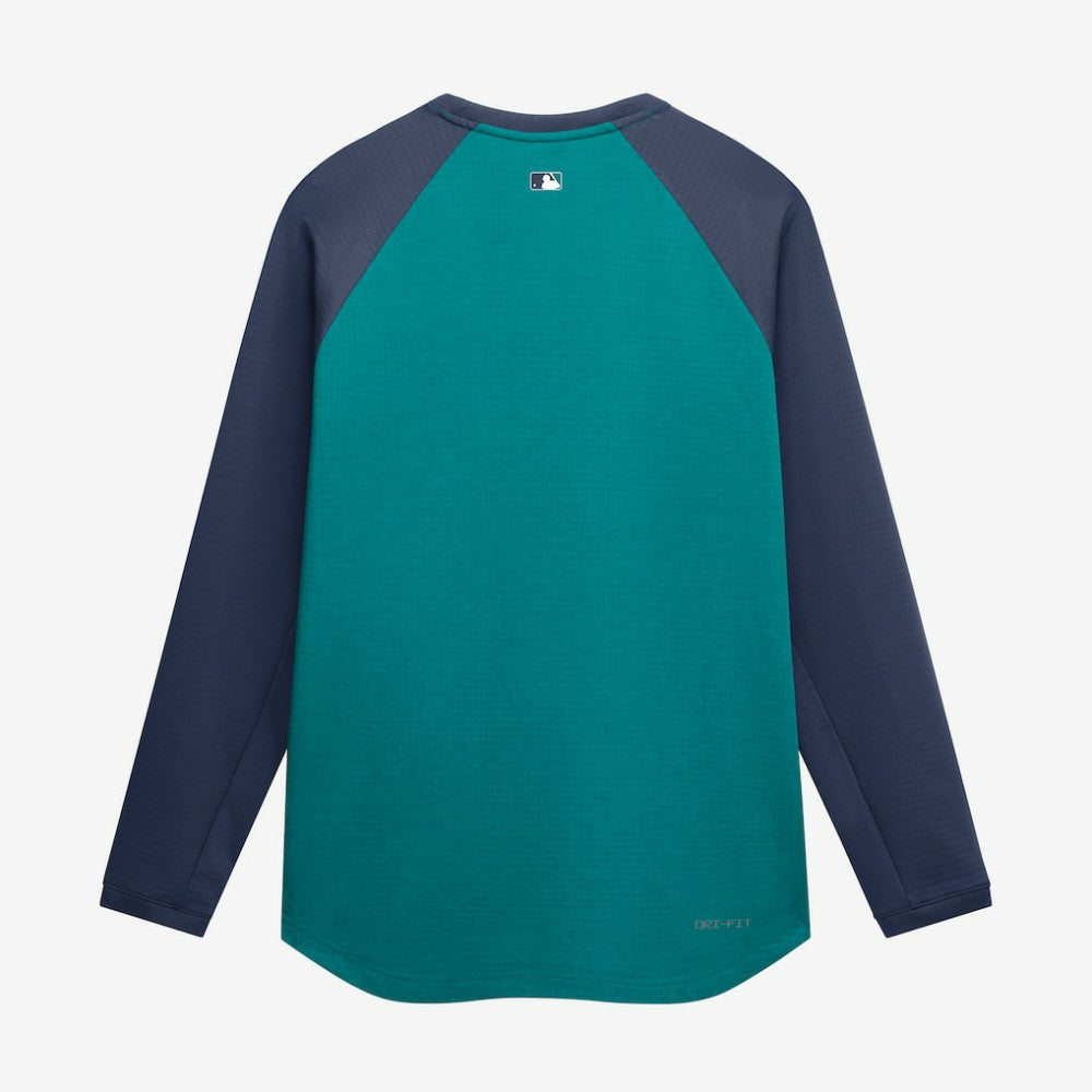 Seattle Mariners Nike Authentic Collection Raglan Dri-FIT Sweatshirt - MLB