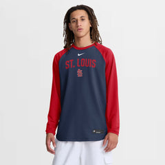 St. Louis Cardinals Nike Authentic Collection Raglan Dri-FIT Sweatshirt - MLB