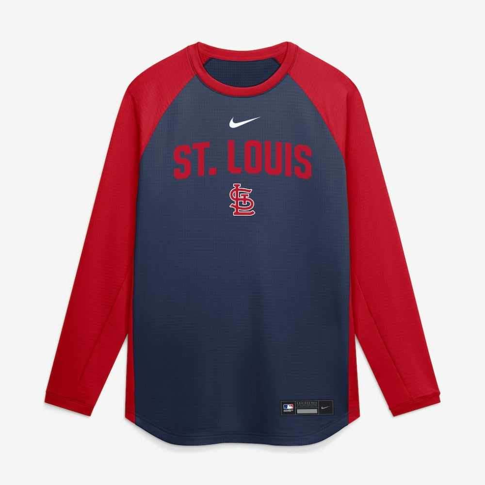 St. Louis Cardinals Nike Authentic Collection Raglan Dri-FIT Sweatshirt - MLB