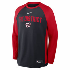 Washington Nationals Nike Authentic Collection Raglan Dri-FIT Sweatshirt - MLB