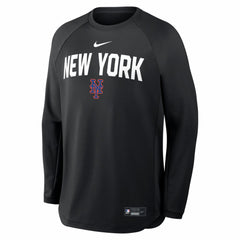 New York Mets Nike Authentic Collection Raglan Dri-FIT Sweatshirt - MLB