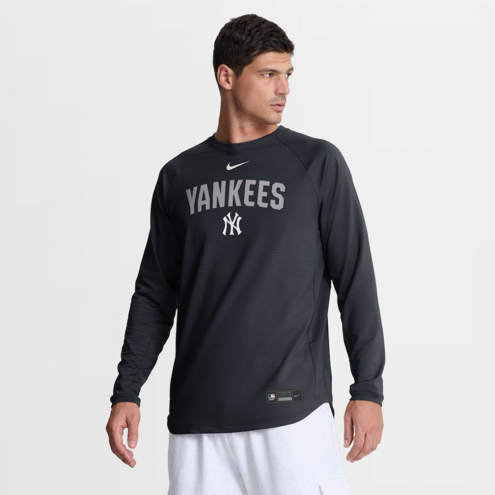 New York Yankees Nike Authentic Collection Raglan Dri-FIT Sweatshirt - MLB